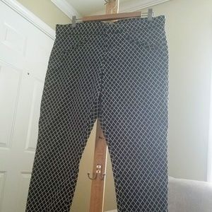 Gap Skinny Ankle Black & White Pant